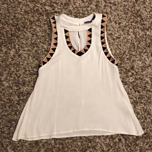 White boutique tank top